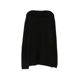 Rick Owens Hooded Jumper - male - Rick Owens - Cashmere Knitwear - Black - L - Knitwear
