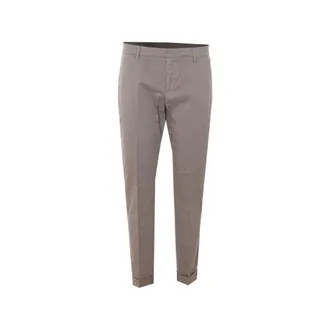Dondup Slim-fit Trousers, male, Gray, Size: W36 Gaubert Pants