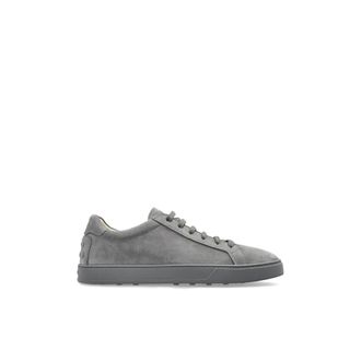 Tod's Schoenen, Heren, Grijs, 43 1/2 EU, Leer, Allacciata Cassetta Suede Sneakers