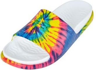 Native Spencer LX Print Slide Sandal in Shell White/Neon Tie Dye at Nordstrom Rack, Size 6