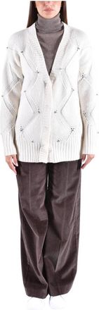 KANGRA Cardigan - Dames - Vesten - Wit - M - Wol - Truien & Vesten