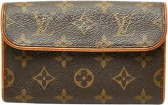 Louis Vuitton Pre-owned Clutches, female, Brown, Size: ONE SIZE Pre-owned Monogram Pochette
