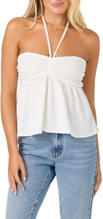 O'Neill Junie Halter Tank in White at Nordstrom, Size Xx-Large