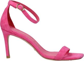 Stuart Weitzman Fuchsia Suede High Heel Sandals