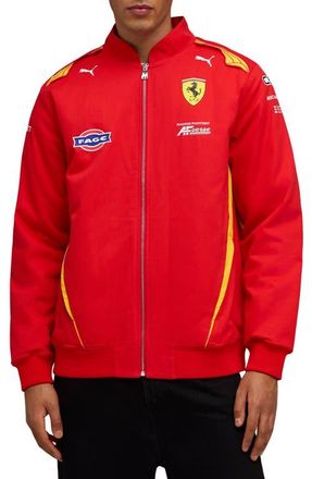 Puma Ferrari Hypercar Replica Cotton Jacket in Puma Red at Nordstrom, Size Xx-Large