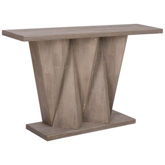 Wanderlust Deco Recibidor De Madera Marr&oacute;n 135x34x83h Cm