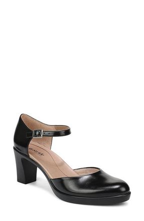 Life Stride Effortless Ankle Strap Platform Pump in Black at Nordstrom, Size 8.5