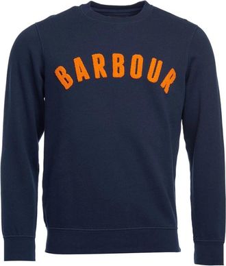 Barbour Vintage Logo Crew Sweatshirt - Heren - Sweatshirts - Blauw - XL - Katoen - Hoodies & sweatvesten