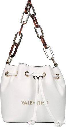 Mario Valentino Tassen, Dames, Wit, ONE Size, Leer, Bercy Bucket Bag