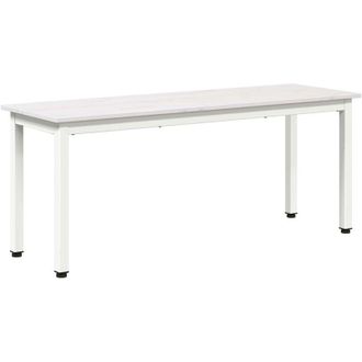vidaXL Bench White 110 x 35 x 45 cm Solid Pine Wood vidaXL