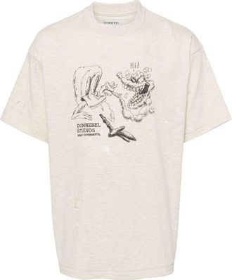 DOMREBEL giggles T-shirt - men - Cotton - M - Neutrals