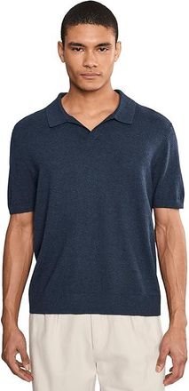 L.L.Bean Comfort Stretch Polo Short Sleeve Sweater Mens Regular Mens Sweatshirt Classic Navy Heather : 2XL, Cotton/Nylon