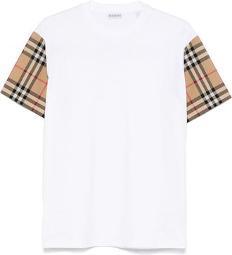 Burberry Check Cotton T-Shirt