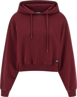Rotate Maroon Terry Back hoodie