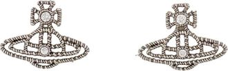 Vivienne Westwood Accessoires, Dames, Grijs, ONE Size, Zilveren Coretta Oorbellen - Metalen Stijl