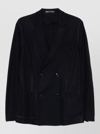 Giorgio Armani cashmere double breasted tailored blazer jacket