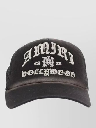 Amiri hollywood logo trucker baseball cap mesh