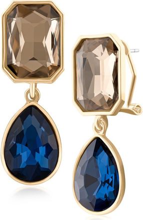 Jardin Crystal Drop Earrings in Blue/Gold at Nordstrom Rack