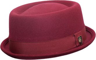 Generic Unisex Pork Pie Hat - Classic Pork Pie HAT - Mods and Movies Pork Pie Hat for Men and Women, Adult Unisex Porkpie Hats (Burgundy,XL)