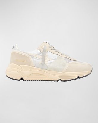 Golden Goose Star Nylon Leather Running Sneakers