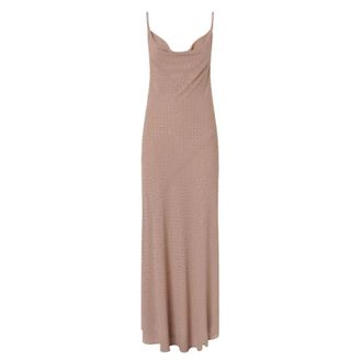 Pinko Gowns, female, Pink, Size: 2XS Long Slip Dress