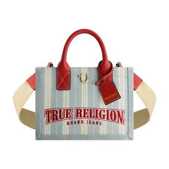 True Religion Denim Stripe Modern Tote at Nordstrom