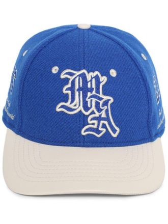 Amiri Cappello Ma Spirit con ricamo - Blu