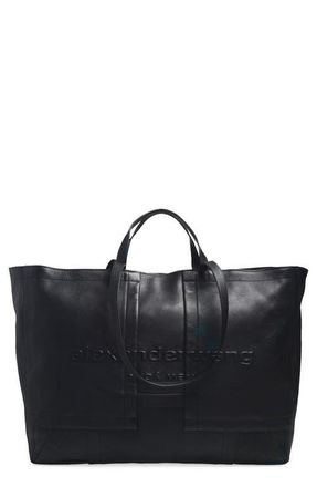 Alexander Wang Extra Large Pack Leather Tote in Black at Nordstrom