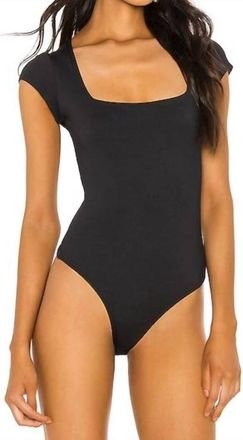 Free People Womens Square Eye Bodysuit In Black
