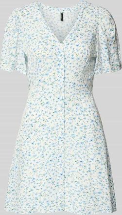 Vero Moda Leicht ausgestelltes Minikleid aus reiner Viskose Modell ALBA in Hellblau, Gr&ouml;&szlig;e XL