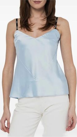 BOSS Top con scollo a V - Blu