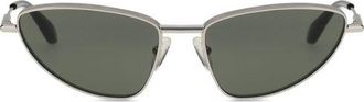 Alexander McQueen Silver Metal Womens Sunglasses