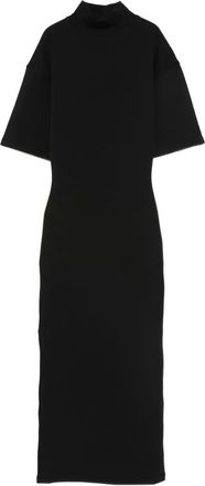 Jean Paul Gaultier Abito lungo a collo alto - Nero