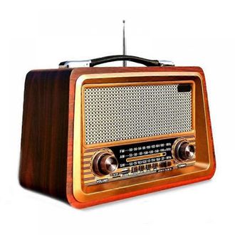 OEM Radio Retro Port&aacute;til Con Altavoz Bluetooth Inal&aacute;mbrico, Receptor De Radio Est&eacute;reo Am/fm, Conexi&oacute;n Usb, Tf, Aux Y Mp3, Modelo Cl&aacute;sico