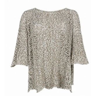 D.exterior D.exterior T-shirts and Polos - female - D.Exterior - Round-neck Knitwear - Brown - L - Knitwear