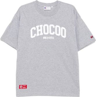 Chocoolate logo-print T-shirt - men - Cotton - S - Grey
