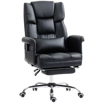 HOMCOM Silla de masaje 69x65x115 cm negro