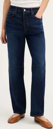 Madewell Darted Barrel Leg Jeans in Midnight Stone Wash at Nordstrom, Size 33