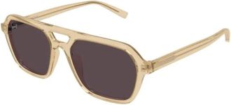 Saint Laurent Sunglasses, unisex, Beige, Size: 55 MM SL 905 Sunglasses