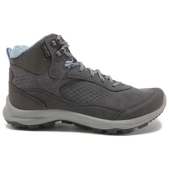 Keen Terradora Explorer Mid WP Leather Textile Womens Lace Up Boots - Steel Grey Clear Sky - Size:UK 4.5