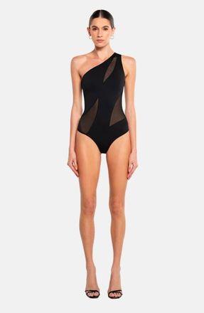 OW Collection Curve Bodysuit in Black at Nordstrom, Size X-Small