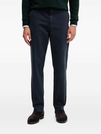 Aeronautica back-patch trousers - men - Cotton/Elastane - 52 - Blue