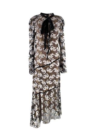 Erdem Rosaley lily fil coupé dress Size M