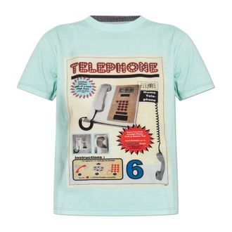 Maison Margiela T-Shirts, female, Blue, Size: S Printed T-shirt