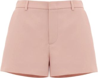 Gucci Roze Shorts met Voorrits - Dames - Bermuda - Roze - L - Wol - Korte Broeken