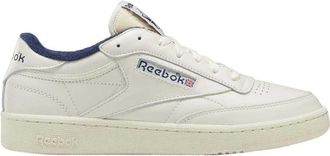 Reebok Men Club C 85 Vintage Sneaker, Chalk/Alabaster/Vector Navy, 7.5