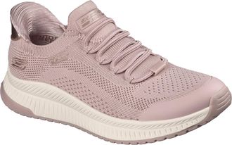 Skechers Womens Bobs Squad 4 Dire Step Sneaker, Blush Engineered Knit, 6 UK