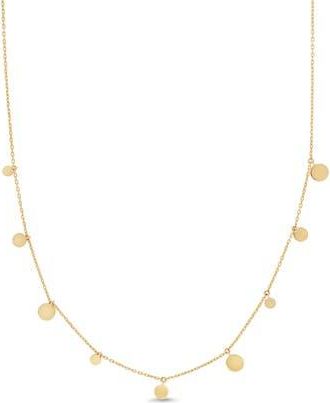 Bony Levy 14K Yellow Gold Disc Charm Necklace at Nordstrom Rack, Size 18
