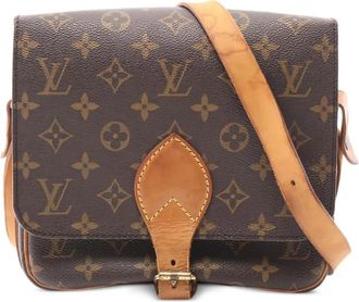 Louis Vuitton Borsa a tracolla Cartesier MM con monogramma - Marrone