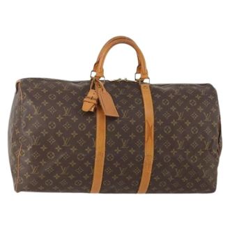 Louis Vuitton Pre-owned Weekend Bags, female, Brown, Size: ONE SIZE Pre-owned Keepall 55 Boston Bag